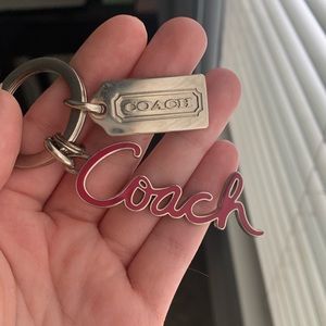 Pink Coach Bag Charm